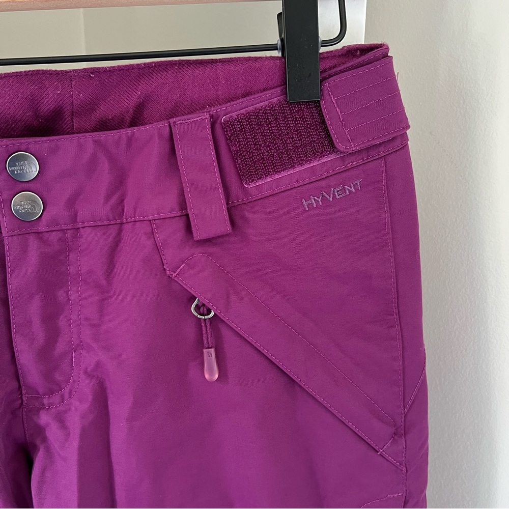 The North Face Magenta Winter Snow Pants Board Ski Hyvent Pant Women’s XS - Picture 5 of 15